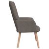 vidaXL Relaxsessel mit Hocker Taupe Stoff