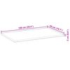 vidaXL Waschtischplatte Unbehandelt 100x50x2 cm Massivholz Akazie