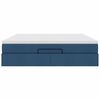 vidaXL Ottoman-Bett mit Matratze Blau 160x200 cm Stoff