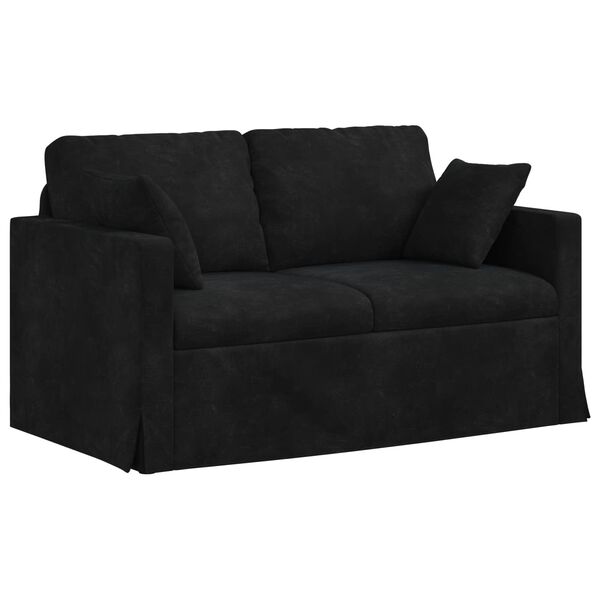 vidaXL Sofa Schwarz Gesamtabmessungen: 138 x 78 x 80 cm (B x T x H)
