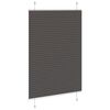 vidaXL Plissee Schwarz 85x150 cm Stoffbreite 84,4 cm Polyester