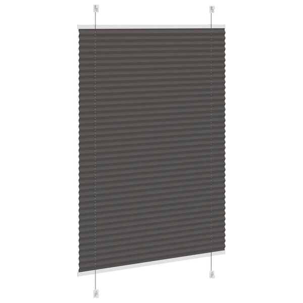 vidaXL Plissee Schwarz 85x150 cm Stoffbreite 84,4 cm Polyester