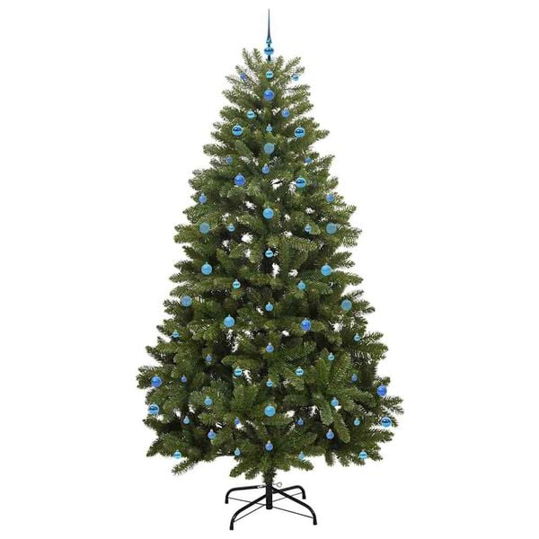 vidaXL K&uuml;nstlicher Weihnachtsbaum Gr&uuml;n 270 cm PVC und Metall