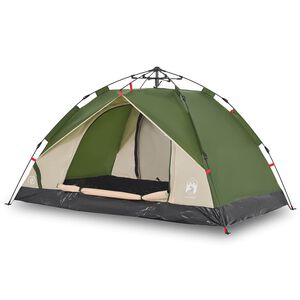 vidaXL Kuppel-Campingzelt 2 Personen Gr&uuml;n Quick Release
