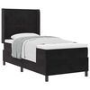 vidaXL Boxspringbett mit Matratze Schwarz 90 x 200 cm Samt