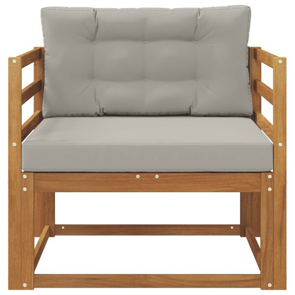 vidaXL Outdoor Mittelsofa Massivholz Akazie Natur