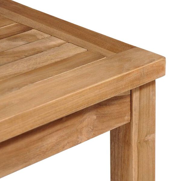 vidaXL Gartentisch 80x80x77 cm Massivholz Teak