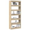 vidaXL B&uuml;cherregal Sonoma-Eiche 80 x 30 x 198 cm Holzwerkstoff