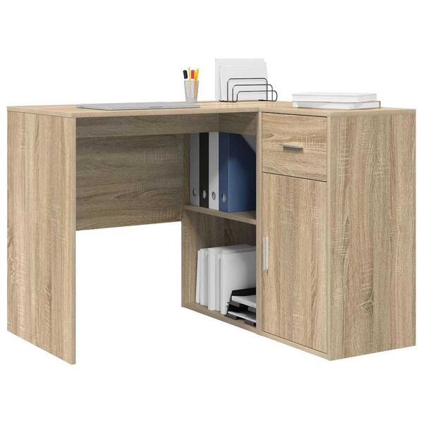 vidaXL Eck-Schreibtisch mit Schubladen Sonoma-Eiche 102 x 88 x 75 cm