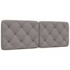 vidaXL Kopfteil-Kissen Taupe 140 cm Stoff
