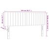 vidaXL Kopfteile Creme 144x5x78/88 cm Stoff