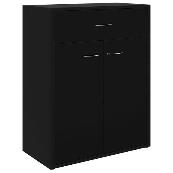 vidaXL Sideboard Schwarz 60x30x75 cm Holzwerkstoff