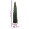 vidaXL Weihnachtsbaum Schlank mit St&auml;nder 300 cm PVC
