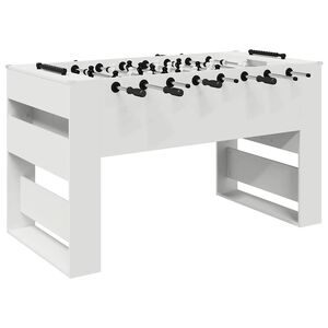 vidaXL Tischfu&szlig;balltisch Wei&szlig; 146,5 x 74 x 85 cm Holzwerkstoff