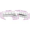 vidaXL Sofagarnituren 9 pcs Natur Massivholz Akazie