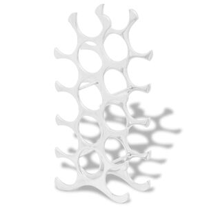 vidaXL Flaschenregal f&uuml;r 15 Flaschen Silbern Aluminium