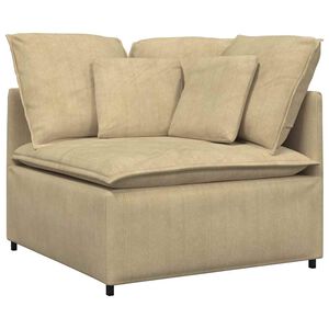 vidaXL Modulares Sofa Eckmodul mit Kissen Graugr&uuml;n 100 cm