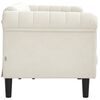 vidaXL Sofa 3-Sitzer Creme Samt