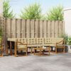 vidaXL Outdoor-Sofagarnitur mit Kissen 8 pcs Natur und Beige
