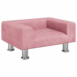 vidaXL Kindersofa Rosa 50x40x26,5 cm Samt