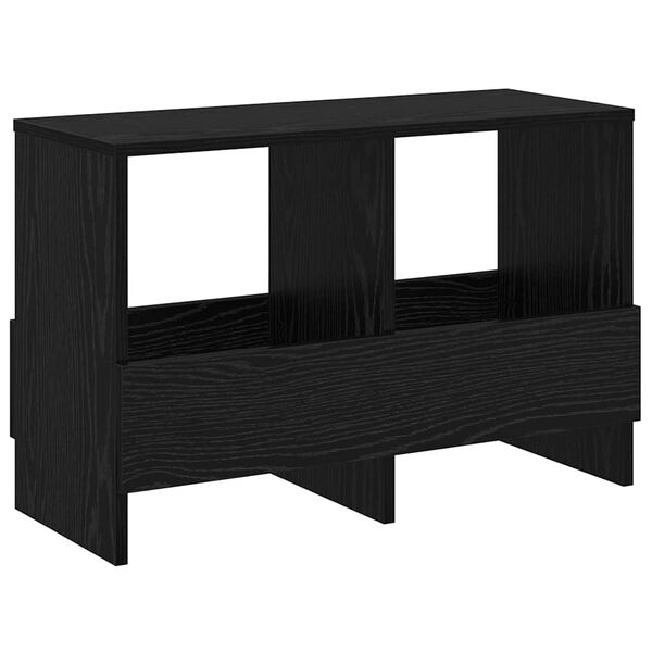 vidaXL Magazinregal Schwarz Eichen-Optik 68,5 x 30 x 45 cm