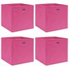 vidaXL Aufbewahrungsboxen 4 Stk. Rosa 32x32x32 cm Stoff