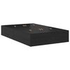 vidaXL Aufbewahrungsbettgestell Schwarz Eichen-Optik 120 x 200 cm