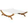 vidaXL Sonnenliege 165x188,5x46 cm Bugholz Massiv Creme