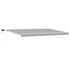 vidaXL Ausziehbare Markise Hellgrau 500 x 350 cm Stoff und Aluminium