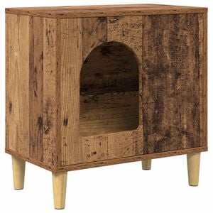 vidaXL Katzenhaus Altholz 51 x 30 x 52 cm Holzwerkstoff