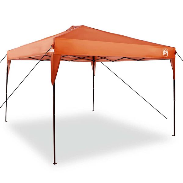 vidaXL Pop-up Pavillon Zelt Orange 300 x 300 cm Stoff
