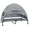vidaXL Hochgelegtes Hundebett Hellgrau 127 x 81 x 108 cm