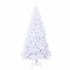 vidaXL K&uuml;nstlicher Weihnachtsbaum Wei&szlig; 210 cm PVC und Stahl