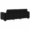 vidaXL Sofa Set 3 pcs Schwarz 221 x 80 x 80 cm Samt