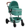 vidaXL 3-in-1-Kinderwagen Gr&uuml;n Aluminium