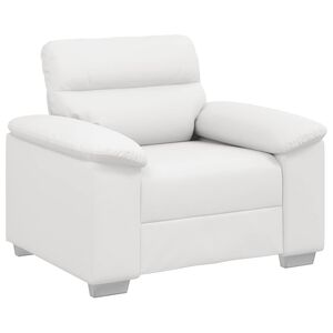 vidaXL Sessel Wei&szlig; 100x81x84 cm Kunstleder