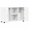 vidaXL Sideboard FLORIN Wei&szlig; 88,5 x 30,5 x 55,5 cm Holzwerkstoff