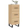 vidaXL Sideboard Sonoma-Eiche 34,5x34x90 cm Holzwerkstoff