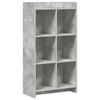 vidaXL B&uuml;cherregal Beton Grau 59 x 30 x 111 cm Holzwerkstoff