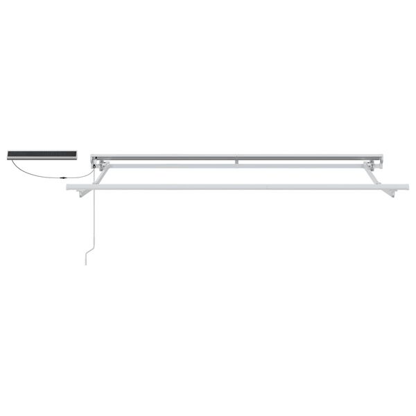 vidaXL Elektrische ausziehbare Markise Bordeauxrot 2,5 x 2 m