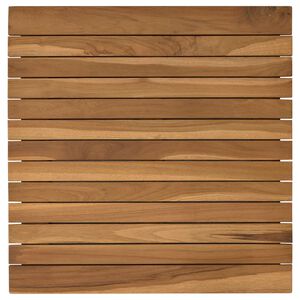 vidaXL Tischplatte 50 x 50 x 3,5 cm Quadratisch Massives Teakholz