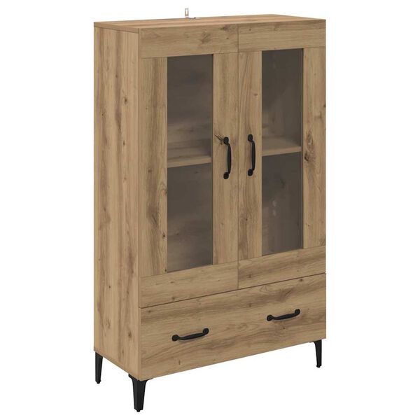 vidaXL Highboard Artisan-Eiche 70 x 31 x 115 cm Verbundholz und Eisen