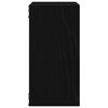 vidaXL W&uuml;rfel-Wandregale 4 Stk. Schwarz Eichen-Optik 30x15x30 cm