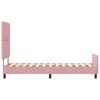 vidaXL Boxspringbett mit Kopfteil Rosa 80 x 200 cm Samt
