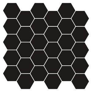vidaXL Sechseckige Fliese 10 pcs Schwarz 30 x 30 cm