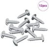 vidaXL Schraube 12 stk. Silber M4 x 16 mm Stahl