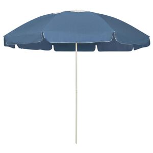 vidaXL Strandschirm Blau 240 cm