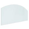 vidaXL Feuerstelle Glasplatte Transparent 100 x 50 cm Glas