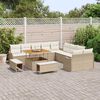 vidaXL Garten-Sofa-Set 13 pcs Beige Poly-Rattan
