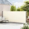 vidaXL Seitenmarkise Ausziehbar 180x600 cm Creme